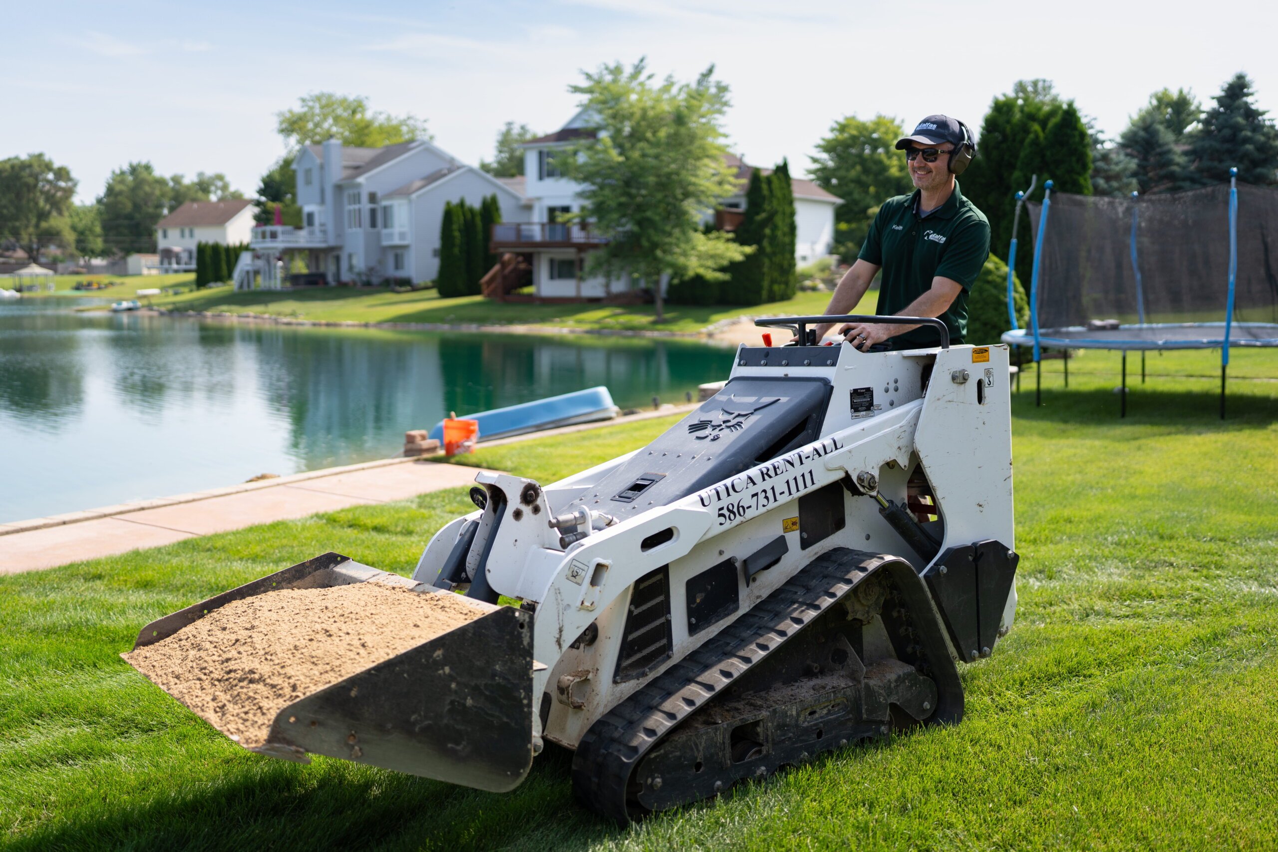 image of Keith Kalfas from Kalfas Landscaping on the job