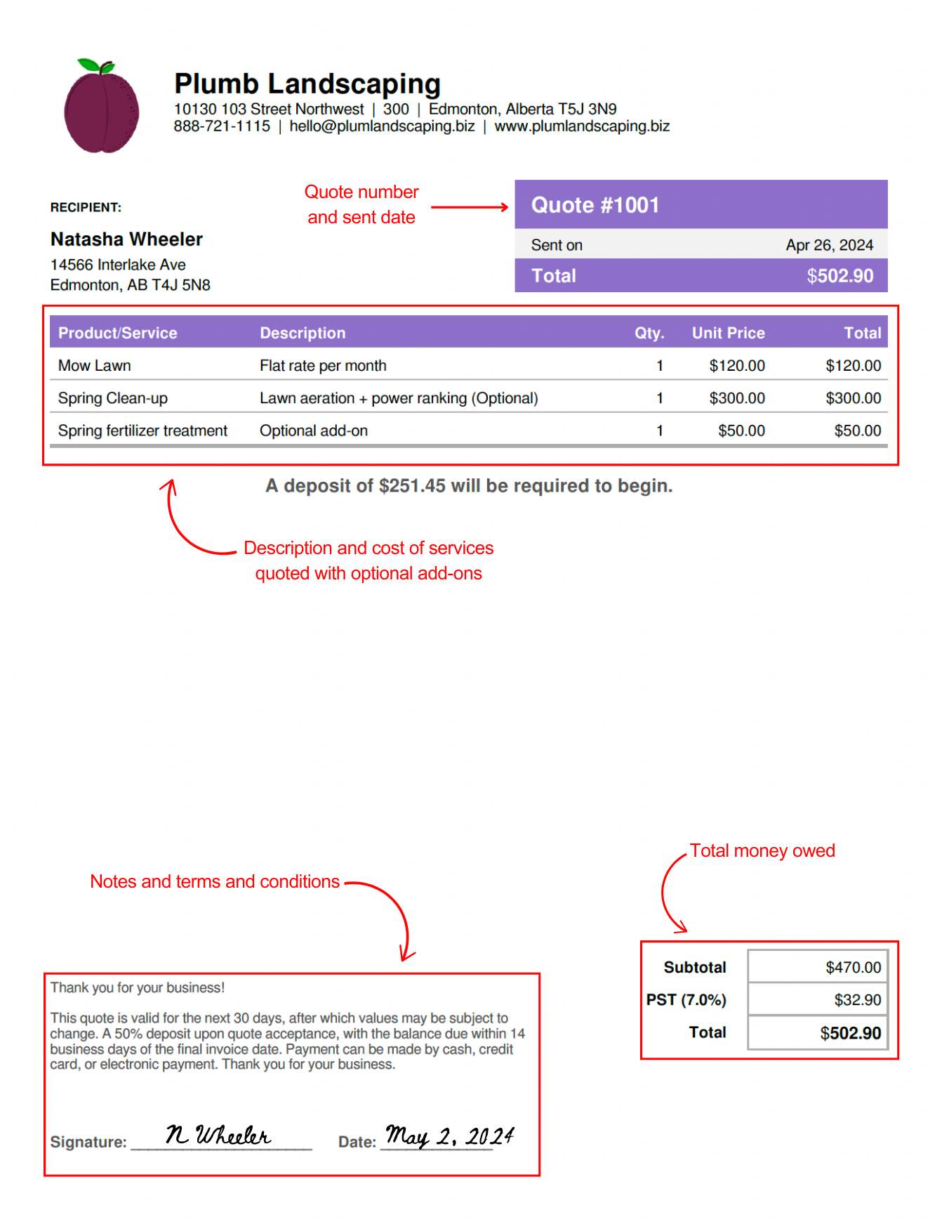 How to Write a Quote for a Job + Free Quote Template