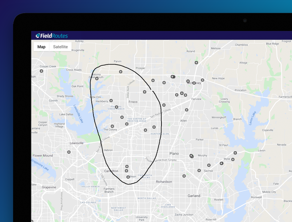 FieldRoutes route planner app