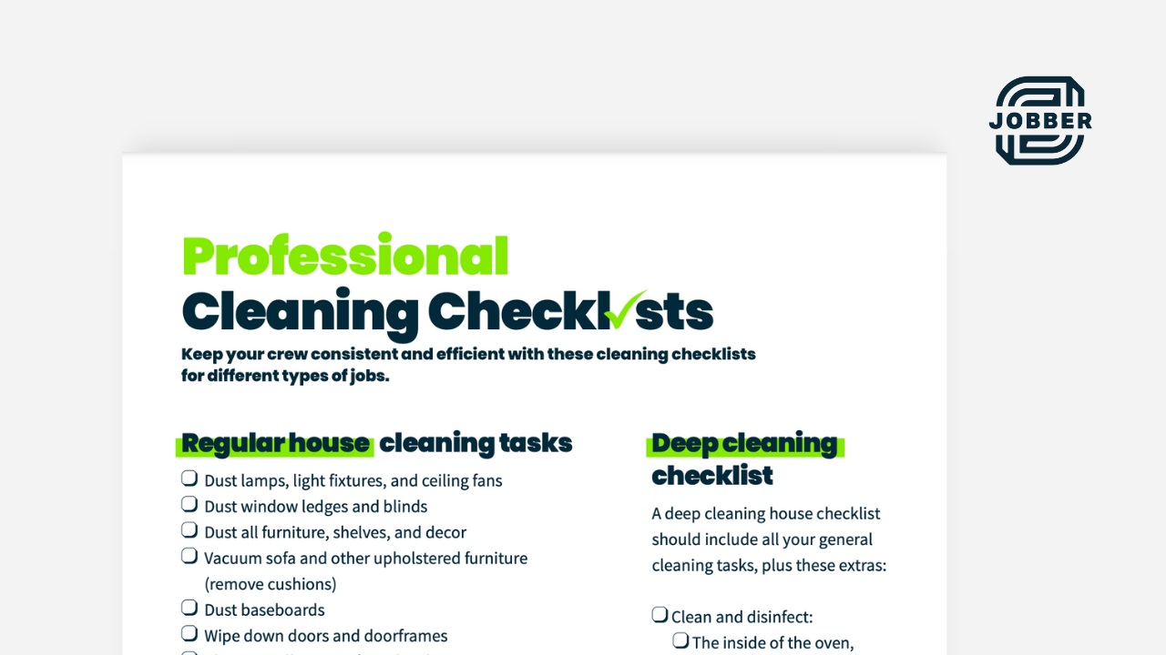 preview image of professional cleaning checklists