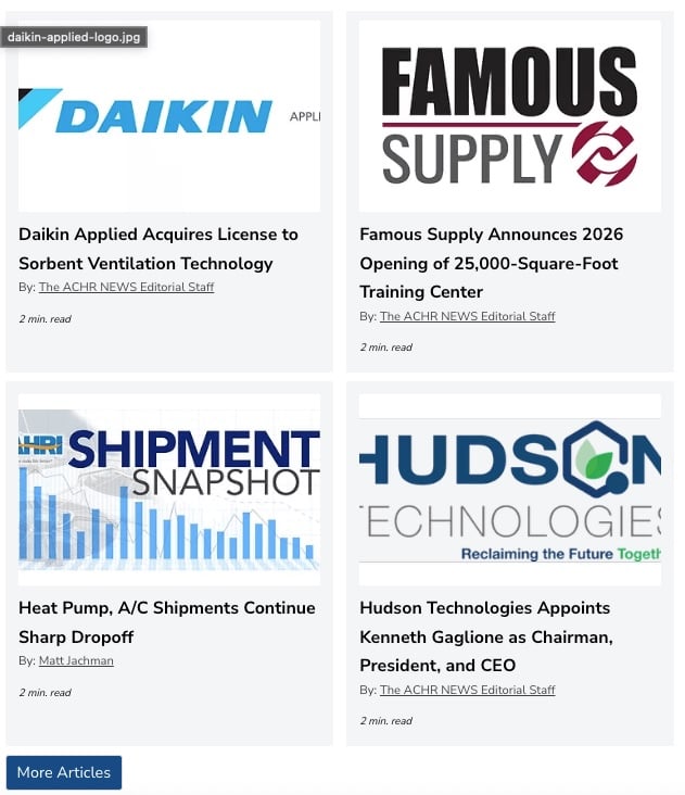 image of ACHR news site