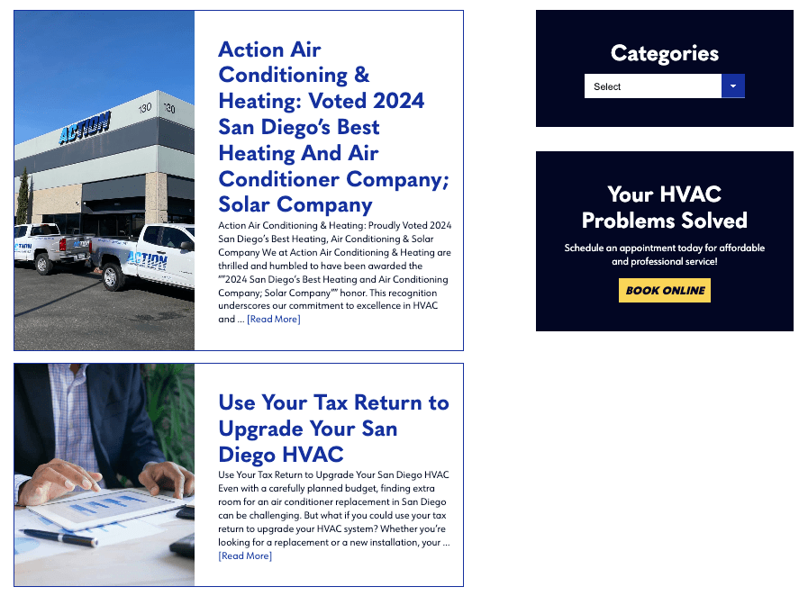 image of Action Air's HVAC blog