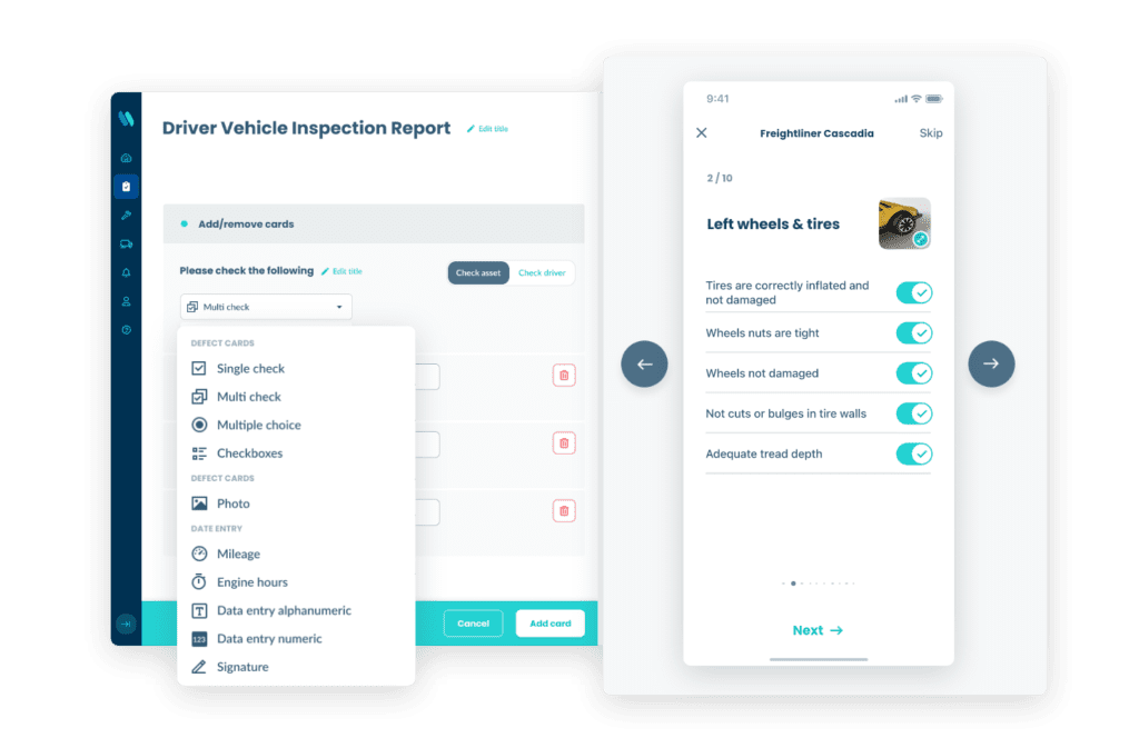 image of Whip Around's vehicle inspection checklist