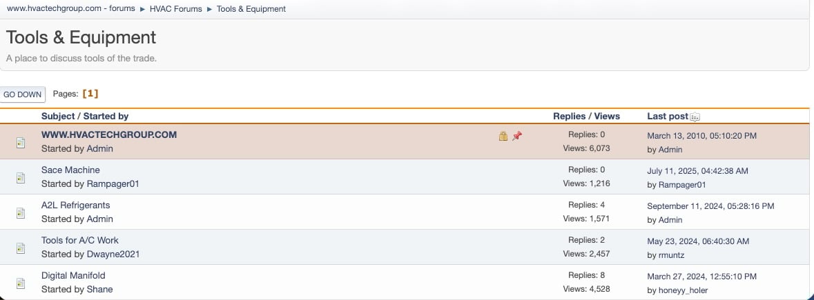 image of HVAC Tech Group Forum