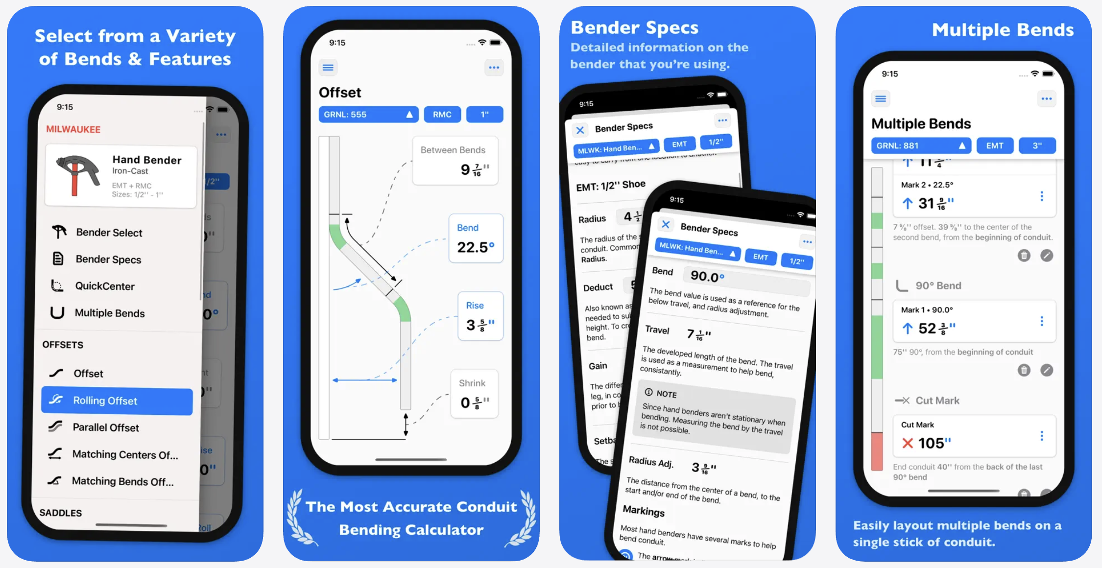 image of QuickBend app in the app store