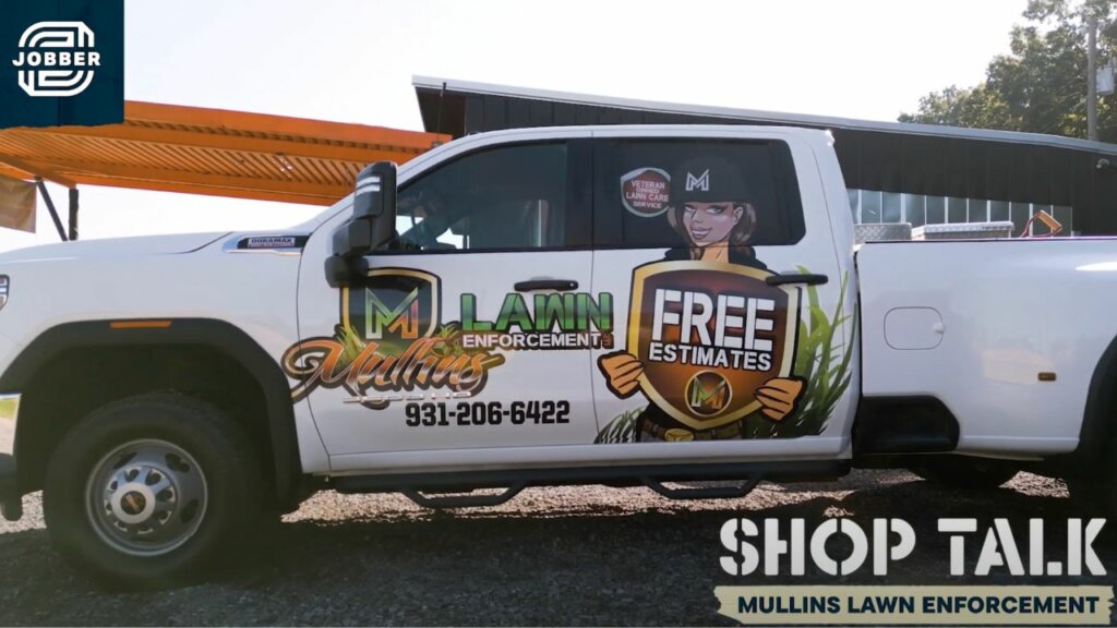 Lawn care vehicle wrap