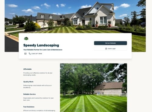 Examples of the best landscaping websites to inspire your design.