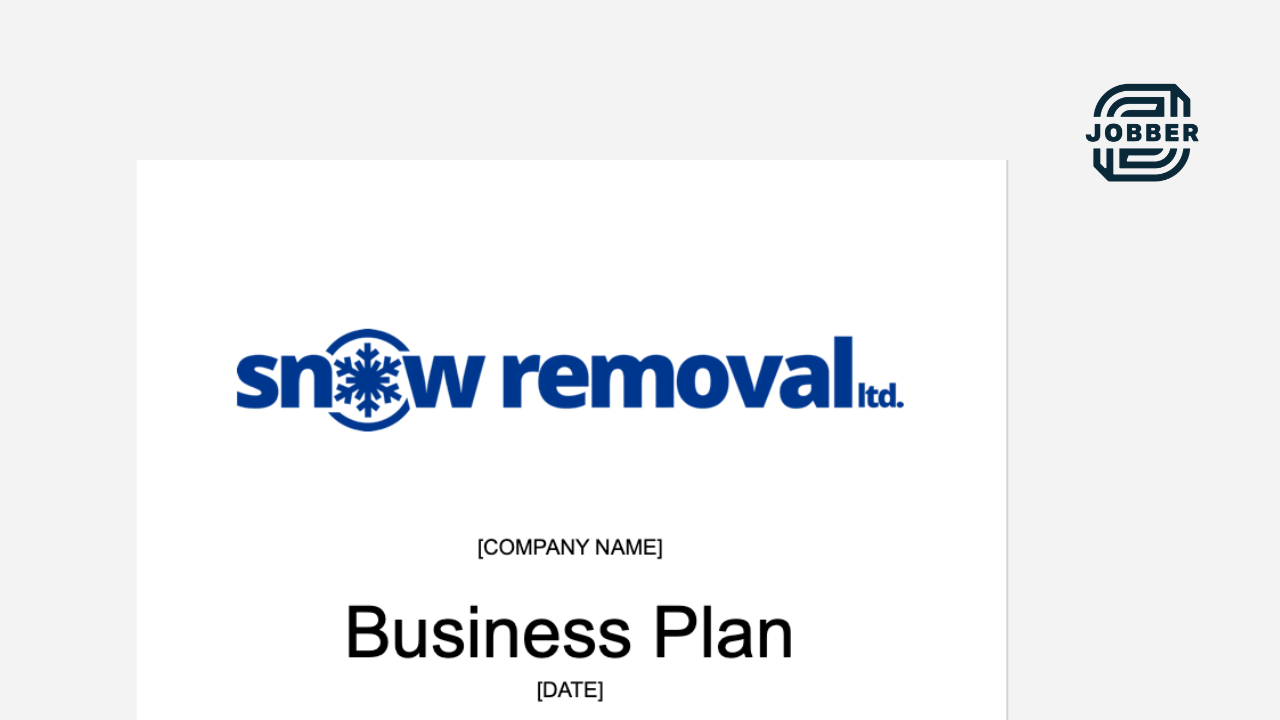 image of Snow removal business plan template