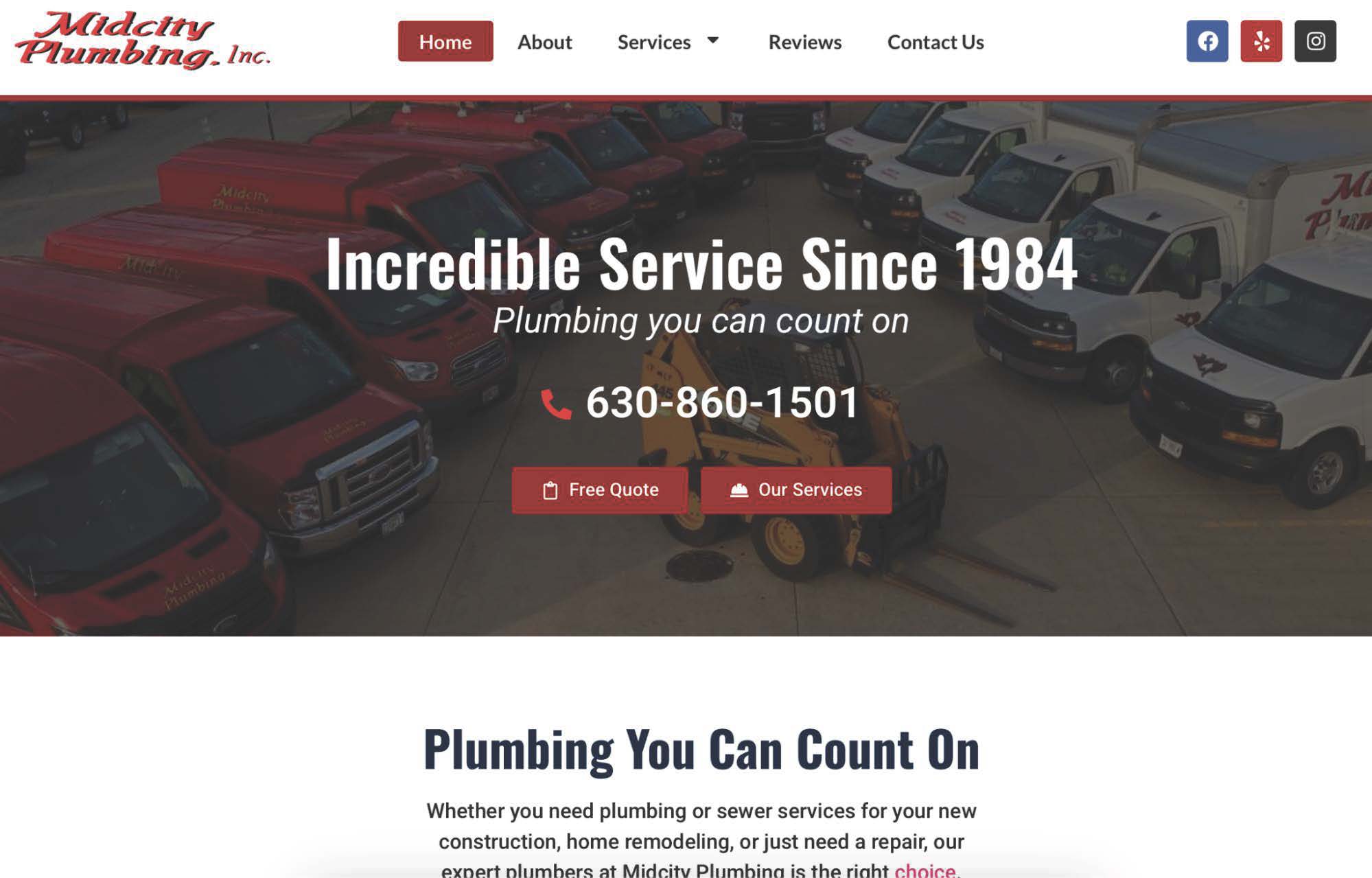 Midcity Plumbing Inc website