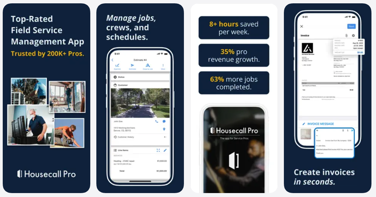 app store image of Housecall Pro app