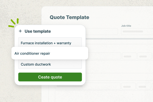 Quote templates in Jobber