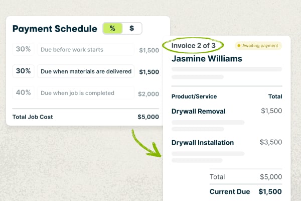Progress Invoicing in Jobber