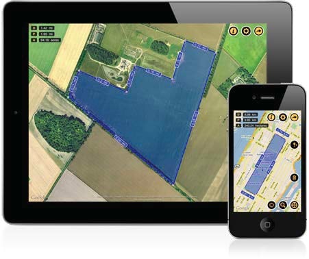 Planimeter mobile app interface