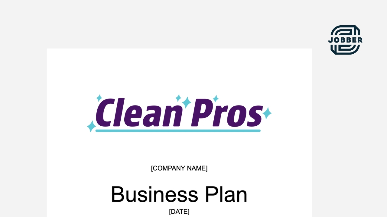 Residential cleaning business plan template