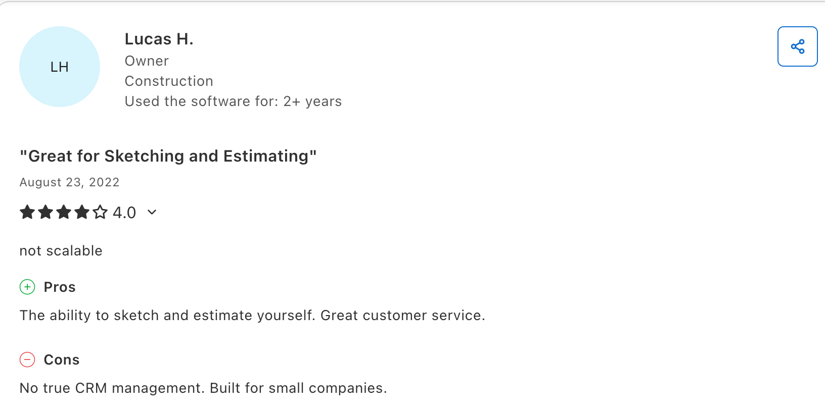 Favorable RoofSnap review