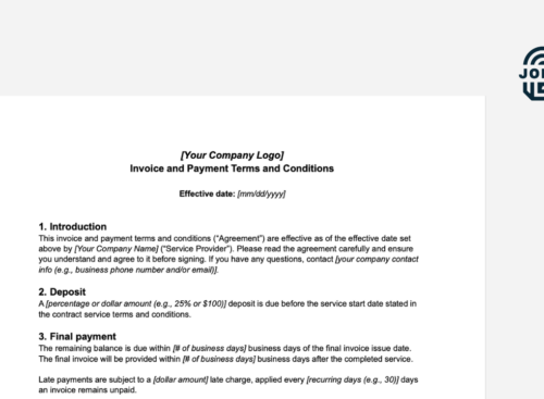 preview image of terms and conditions template