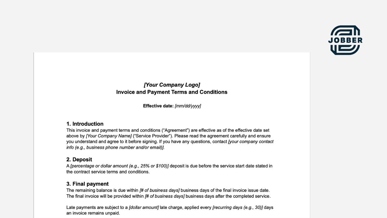 preview image of terms and conditions template