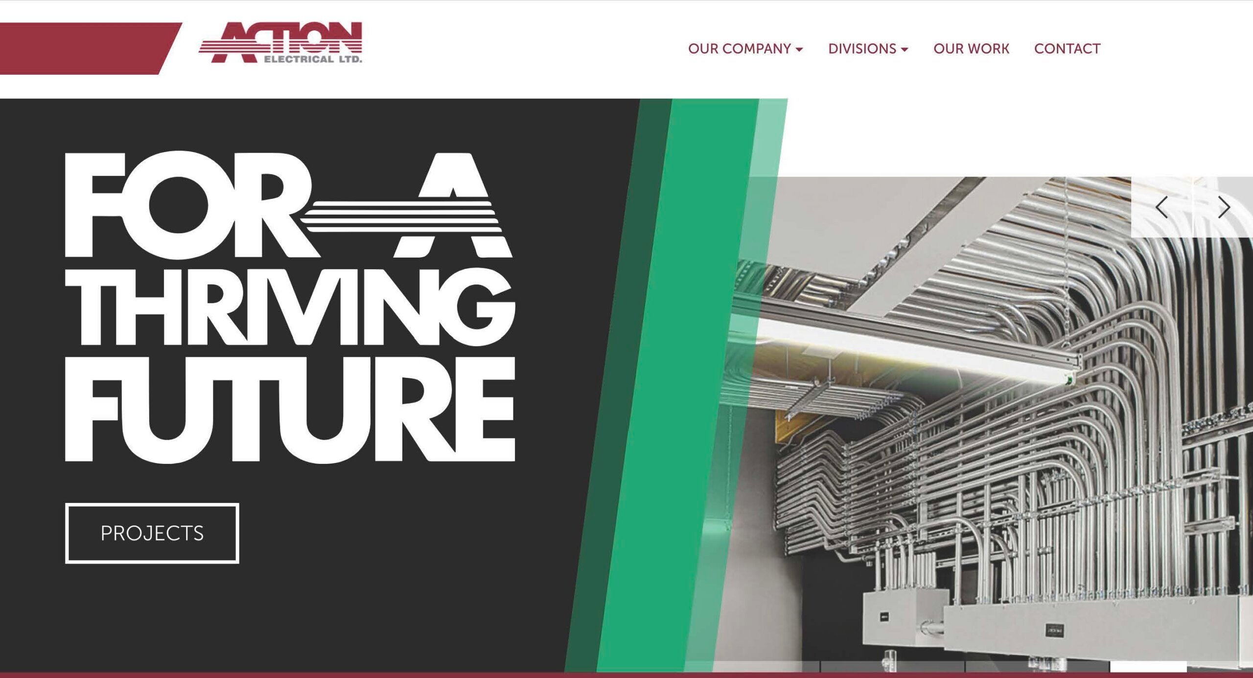 Action Electrical's website