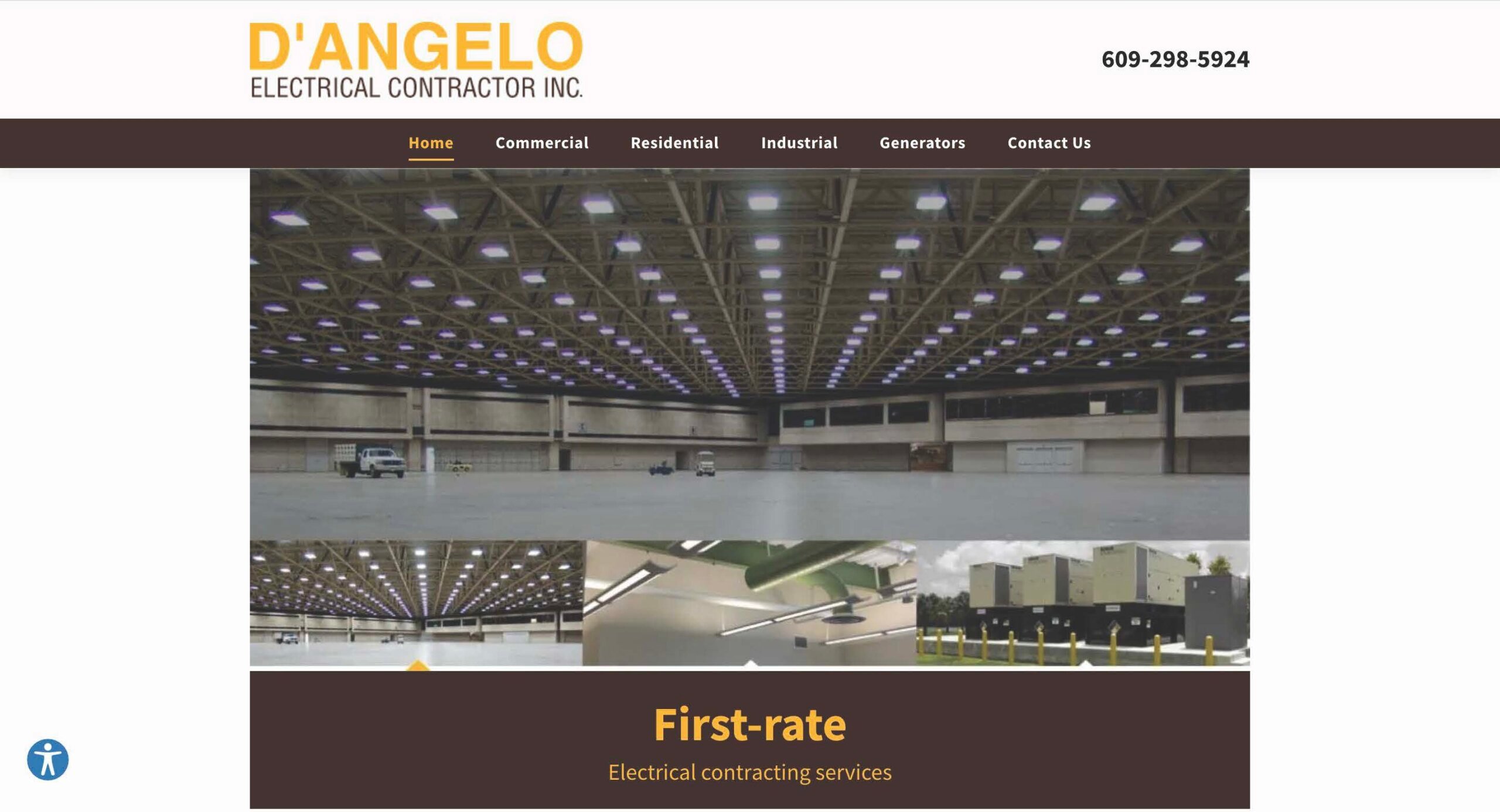 D'Angelo Electrical's website