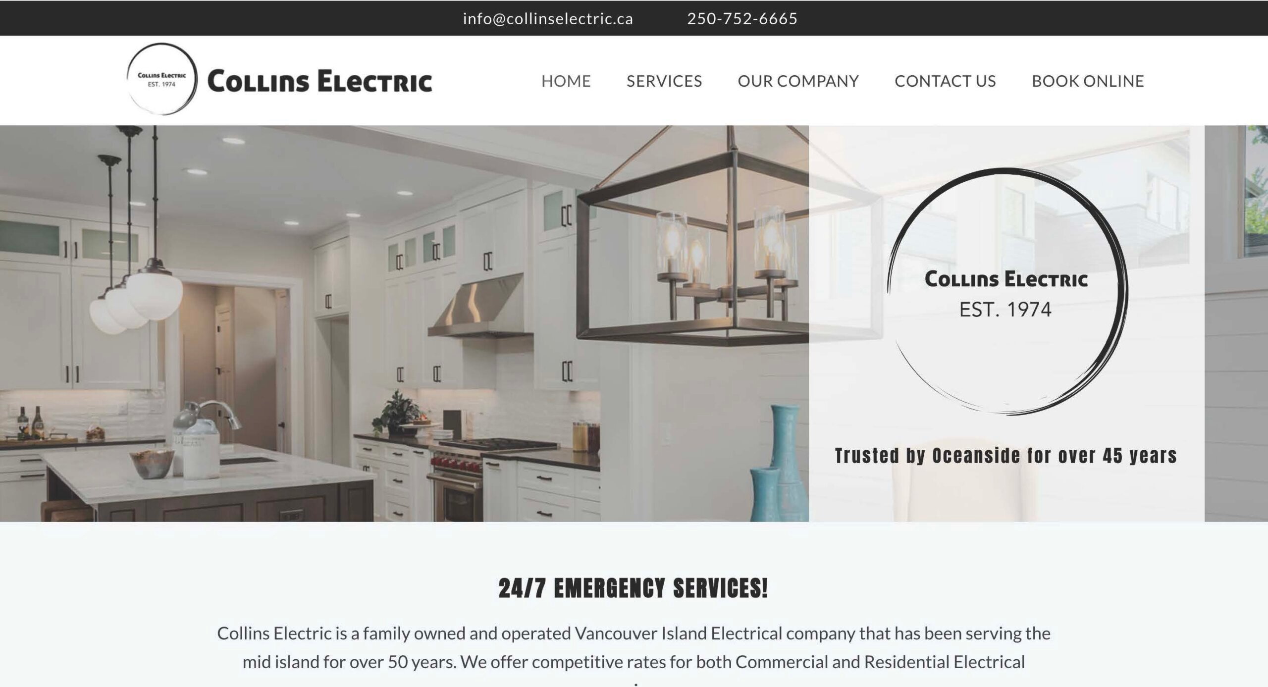 Collins Electric website