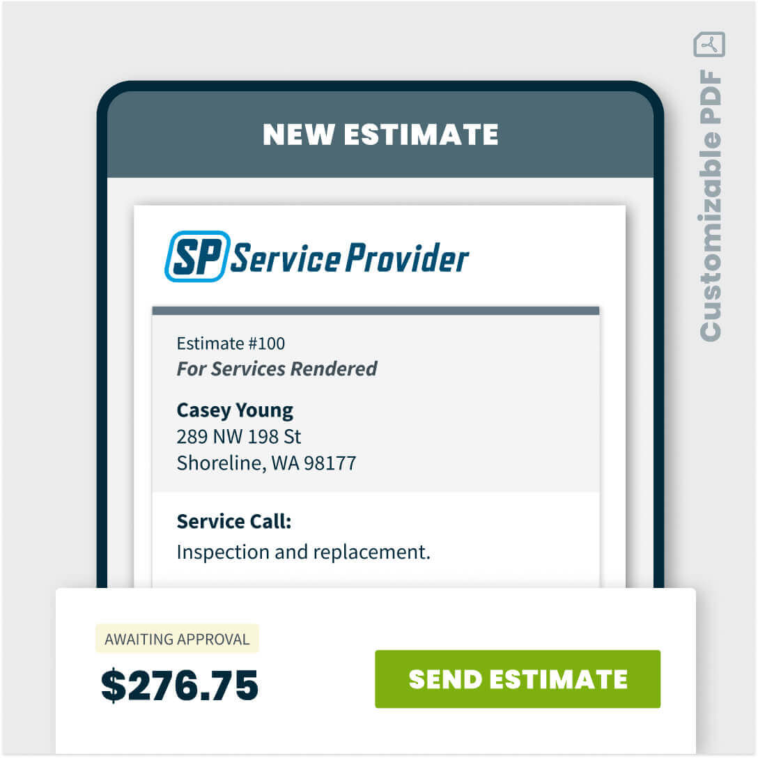 appliance repair estimate template