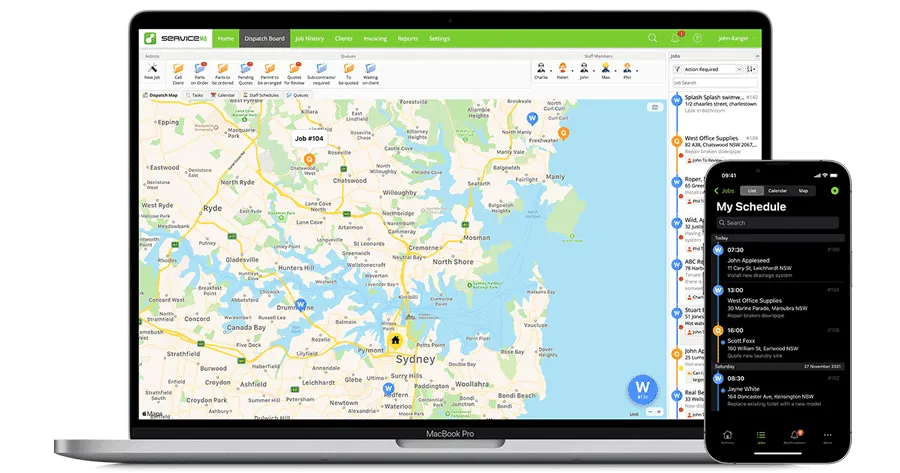 image of ServiceM8 CRM software