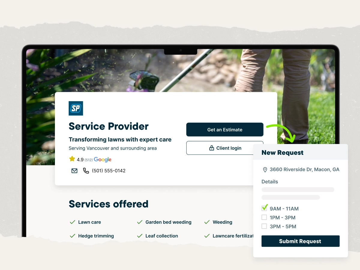 Attract customers with a website builder
