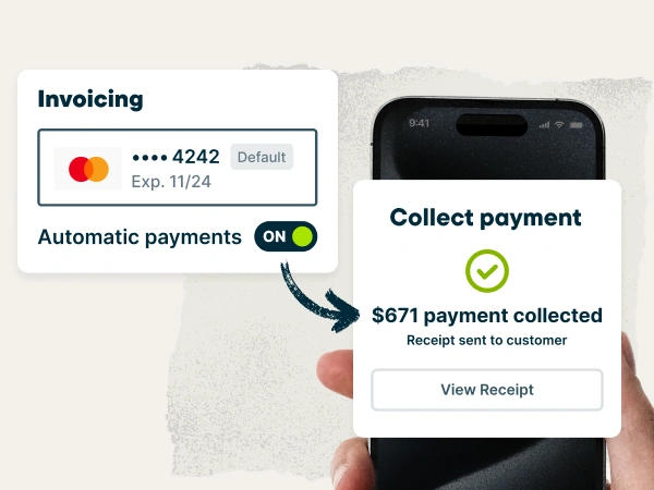 Get paid sooner with automatic payments