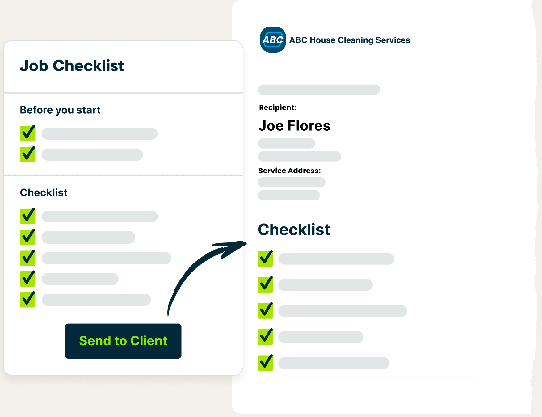 Keep employees organized with job checklists