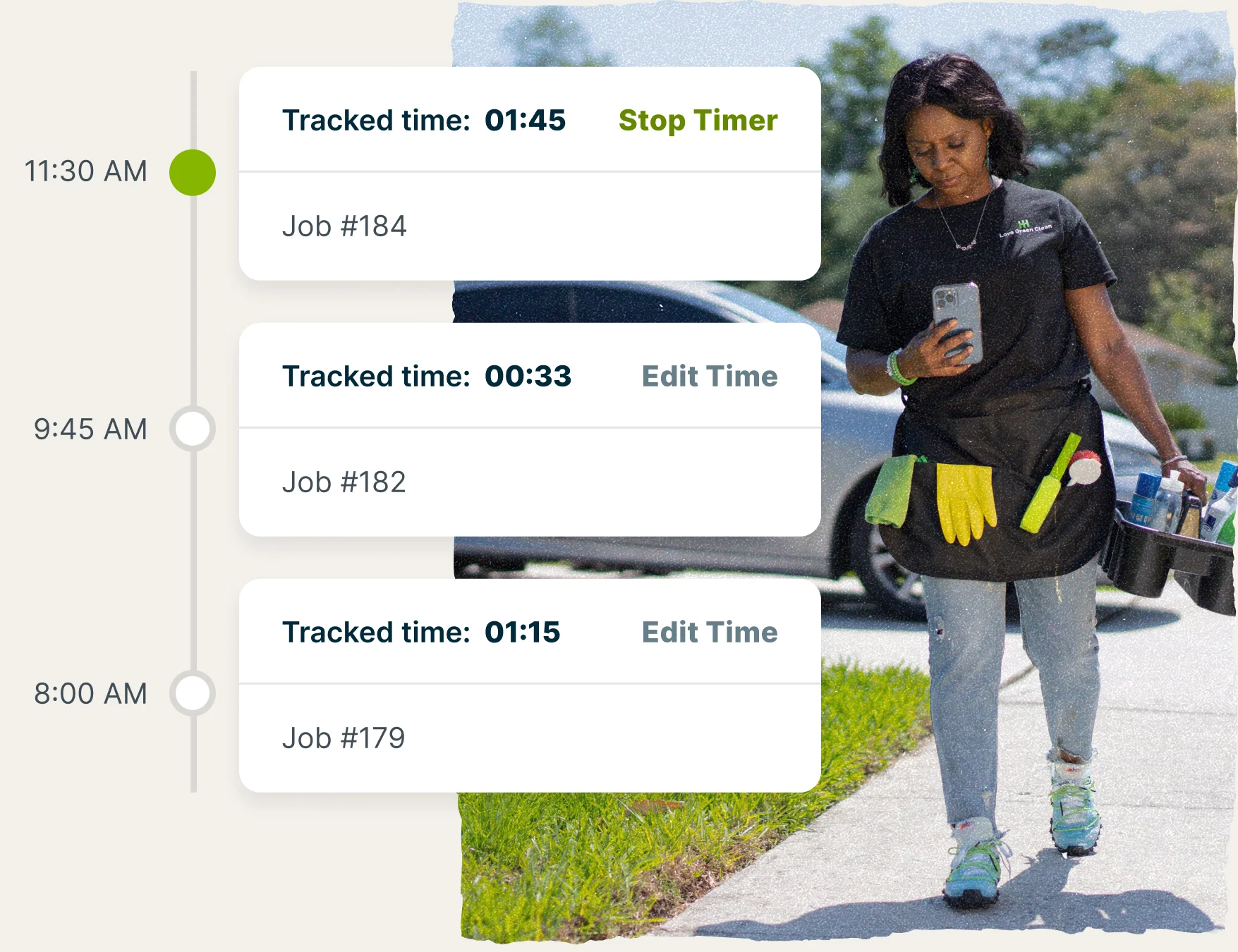Keep employees organized with time tracking