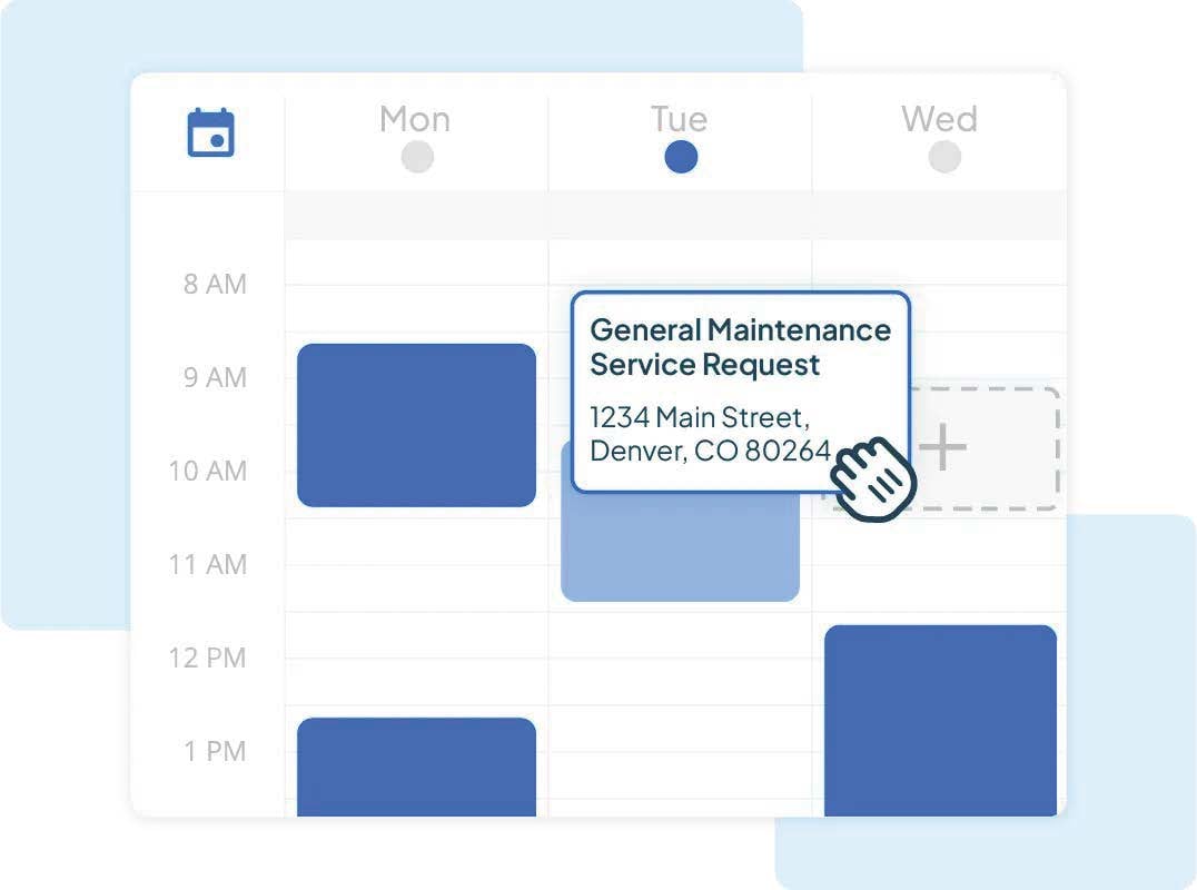 Housecall Pro software calendar interface