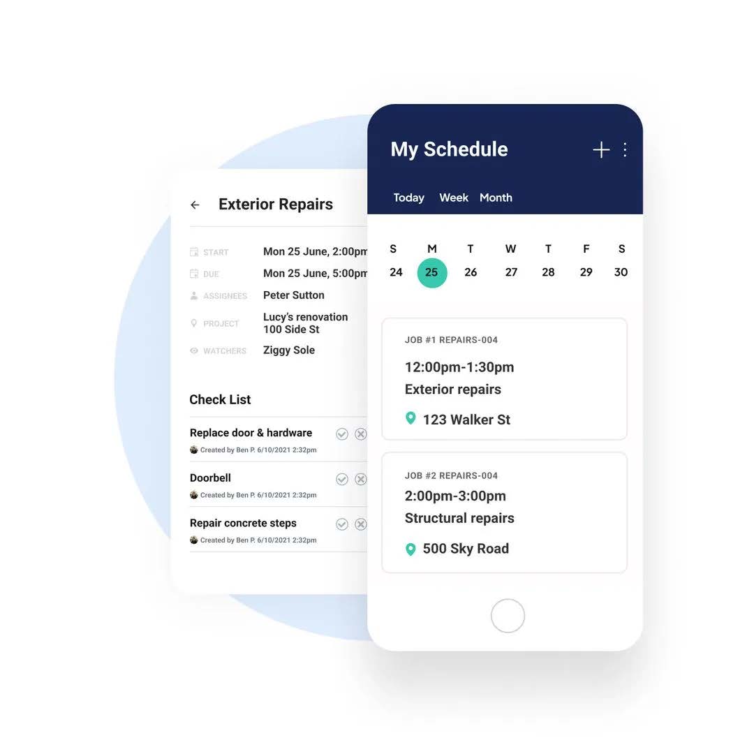 Workyard HVAC scheduling interface