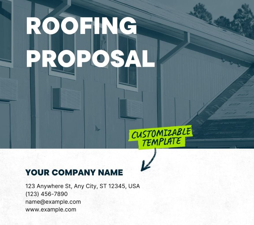 Download Jobber's free blank roofing proposal template and customize to each customer.