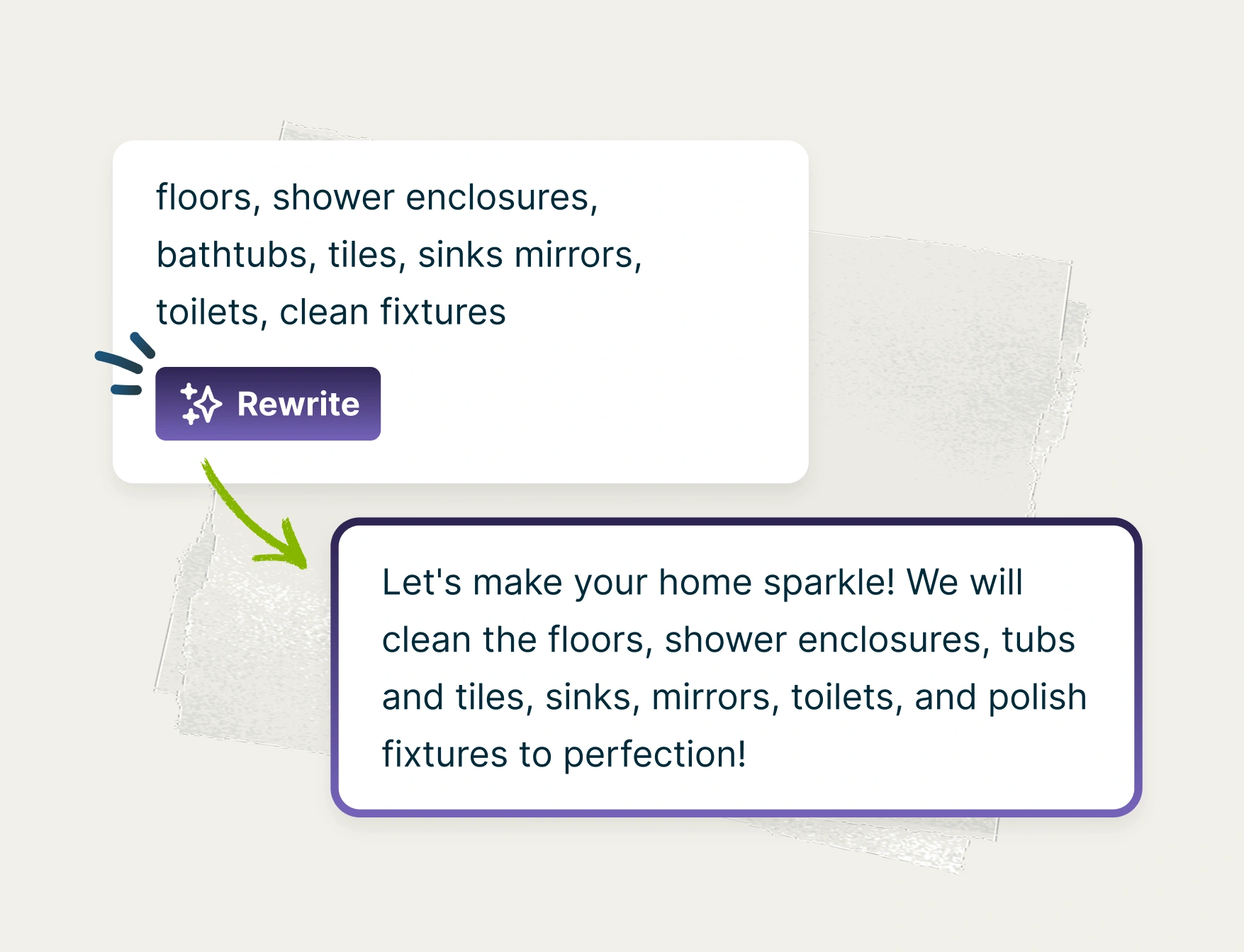 AI-powered content rewriting