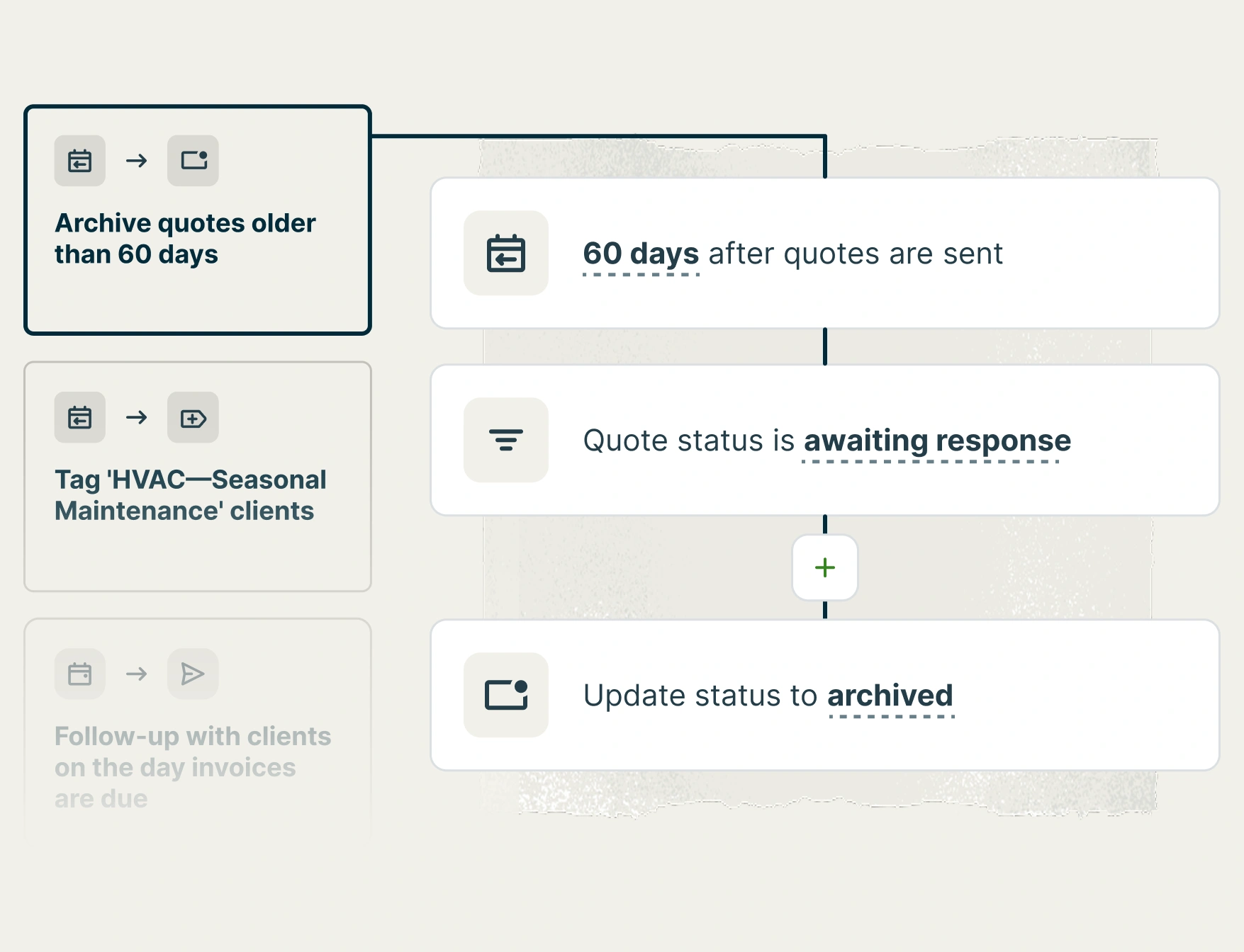 Automate tasks with an automation builder