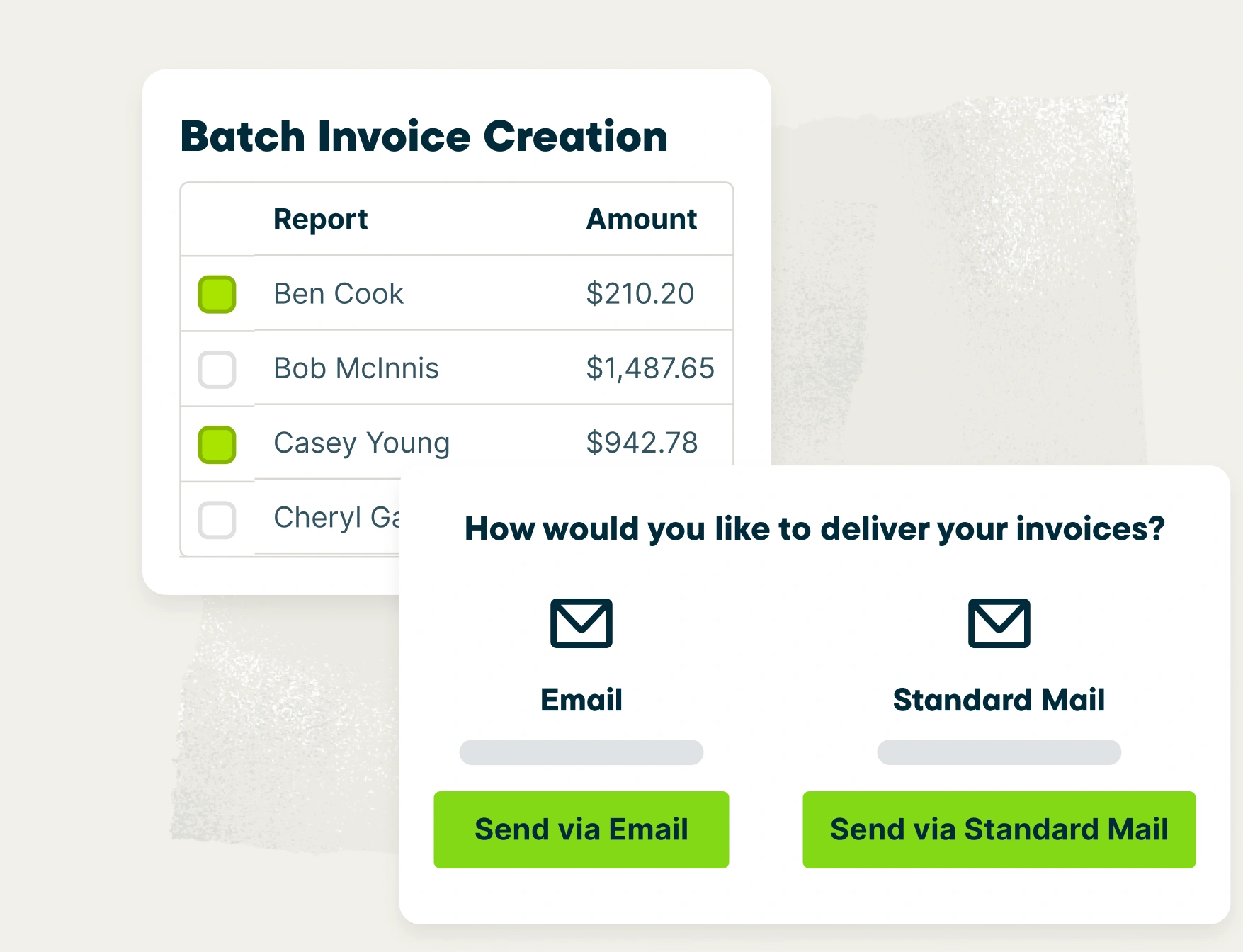 Send invoices faster with batch invoicing