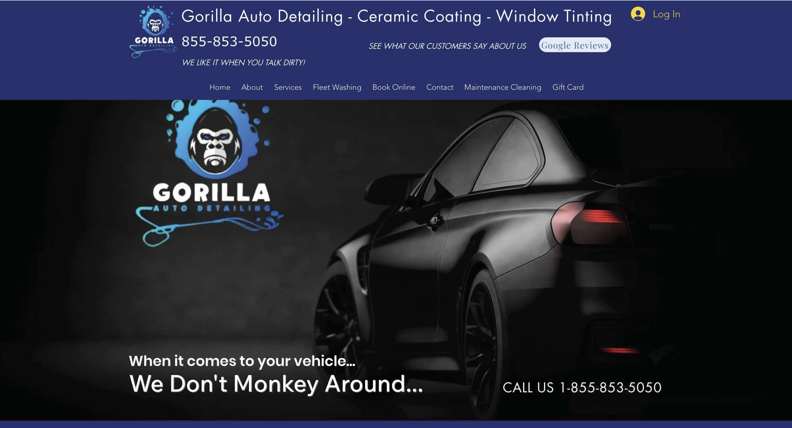 Gorilla Auto Detailing website