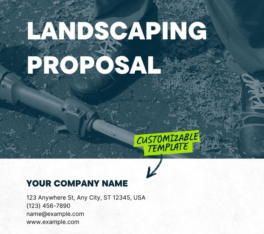Preview of Jobber's Landscaping Proposal Template Free