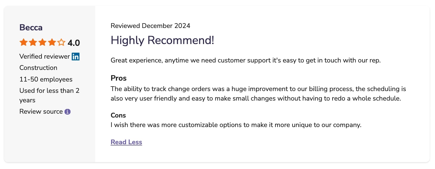 Buildertrend software customization review