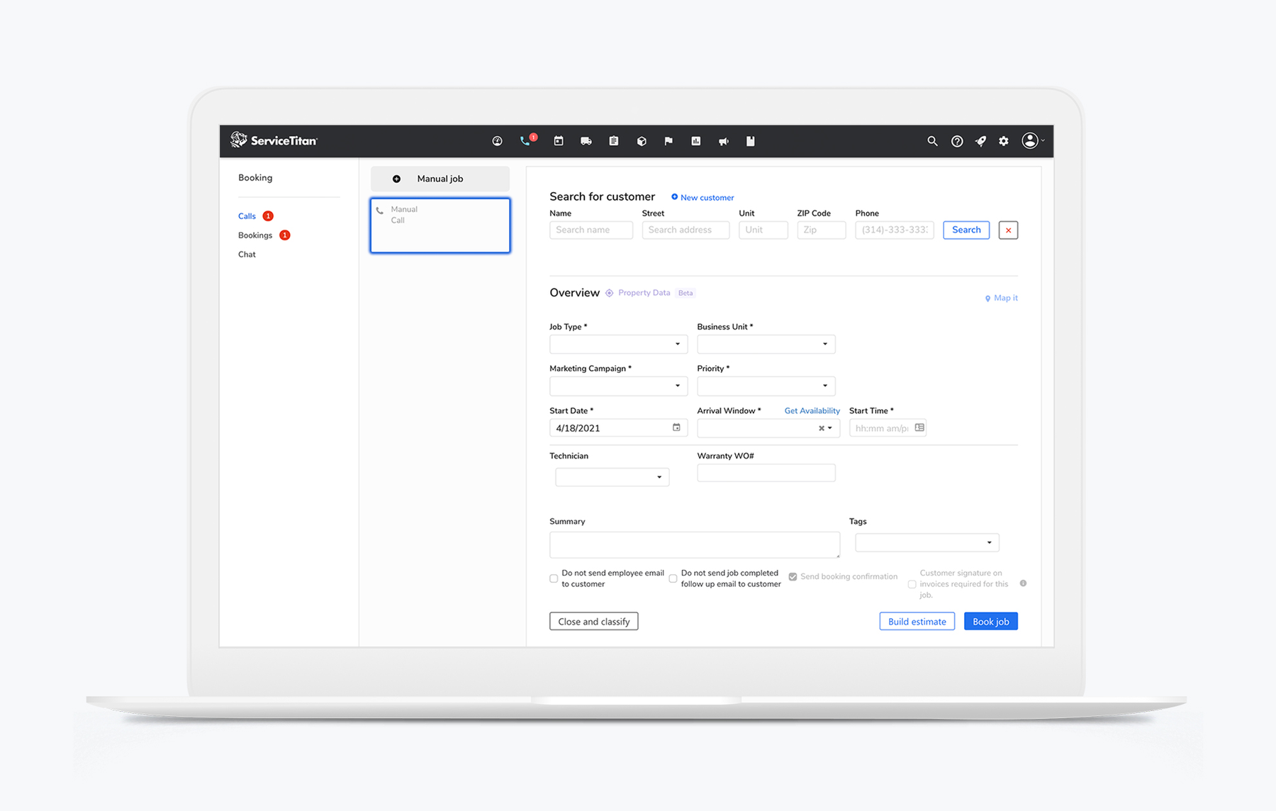 image of ServiceTitan's CRM for painters