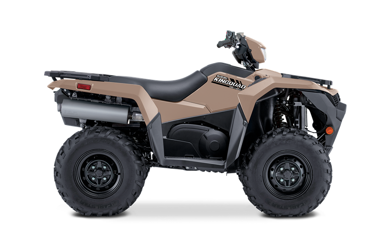 image of Suzuki KingQuad 750AXi Power Steering ATV for snow plowing