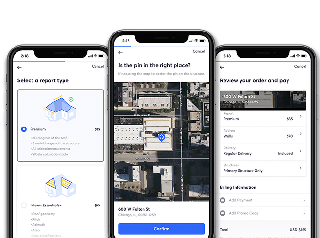 image of EagleView's app