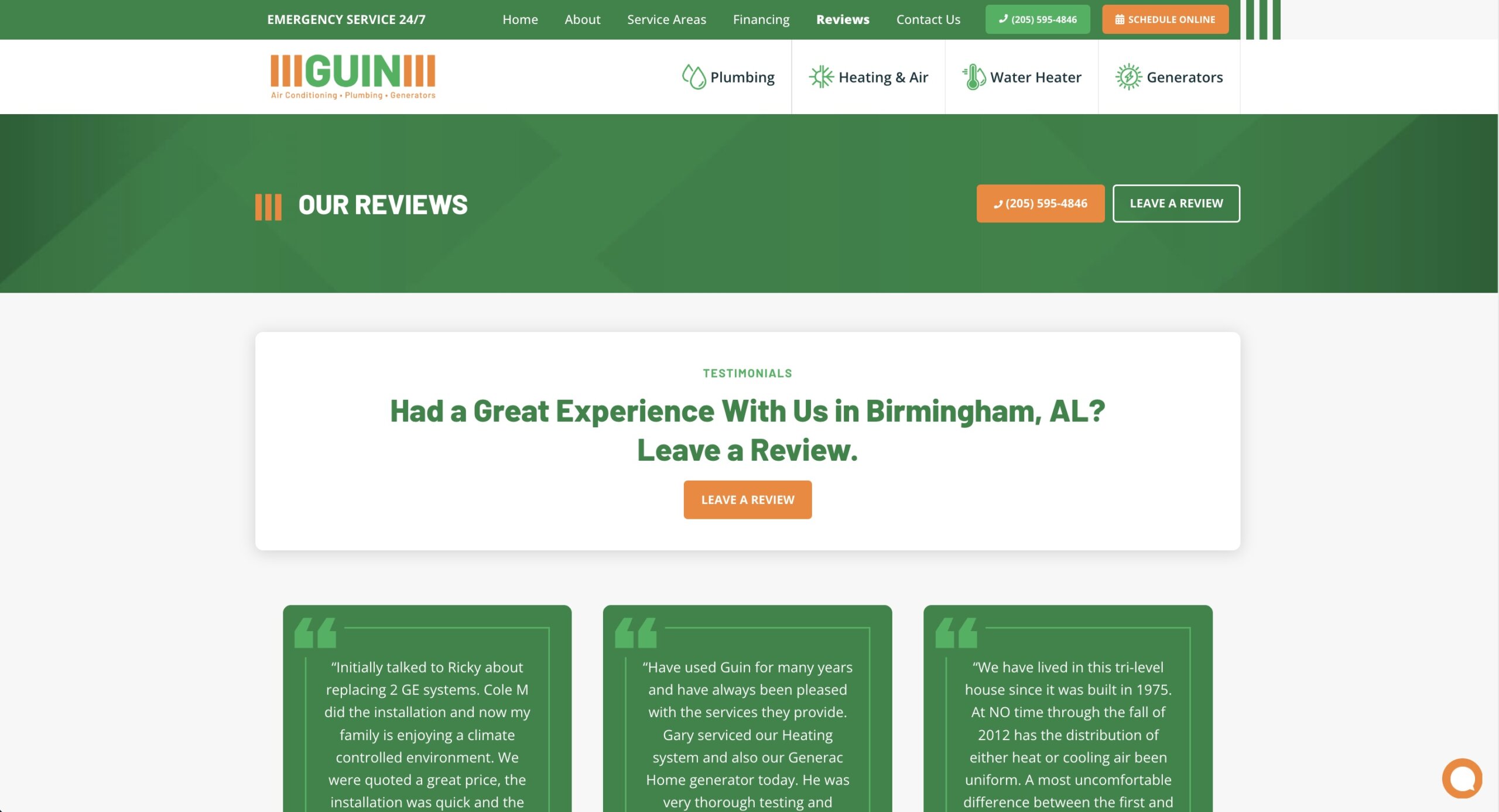 image of Guin Service's HVAC reviews