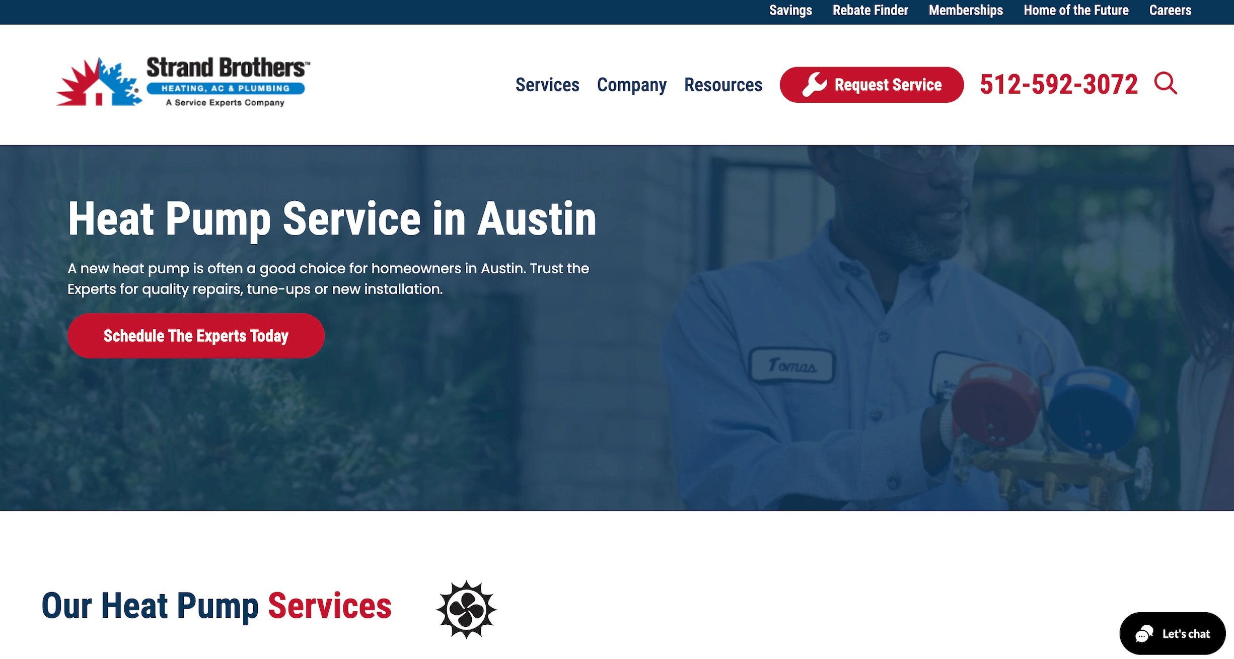 image of Strand Brother's website