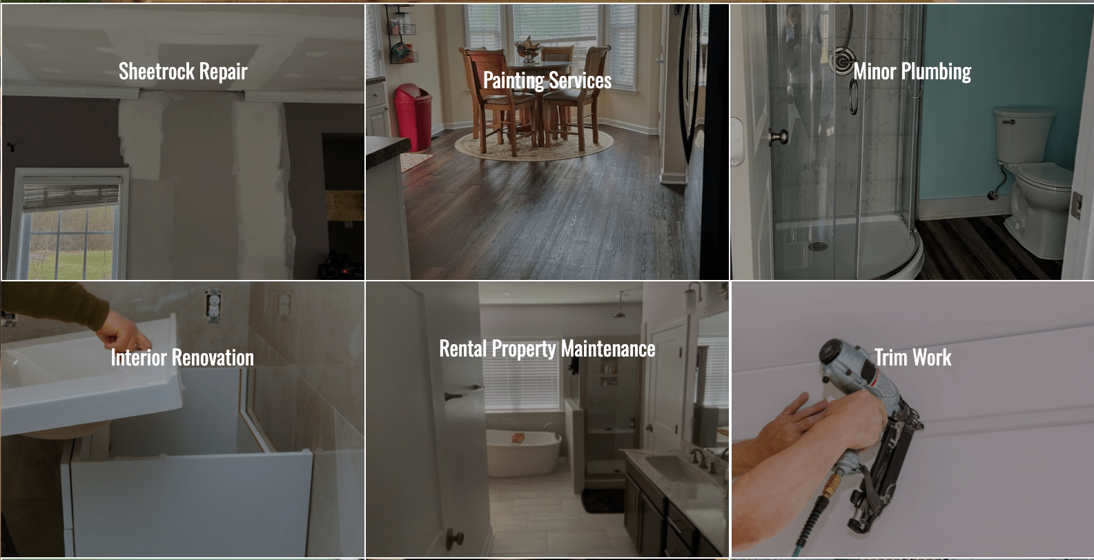 image of Handyman on Purpose services page