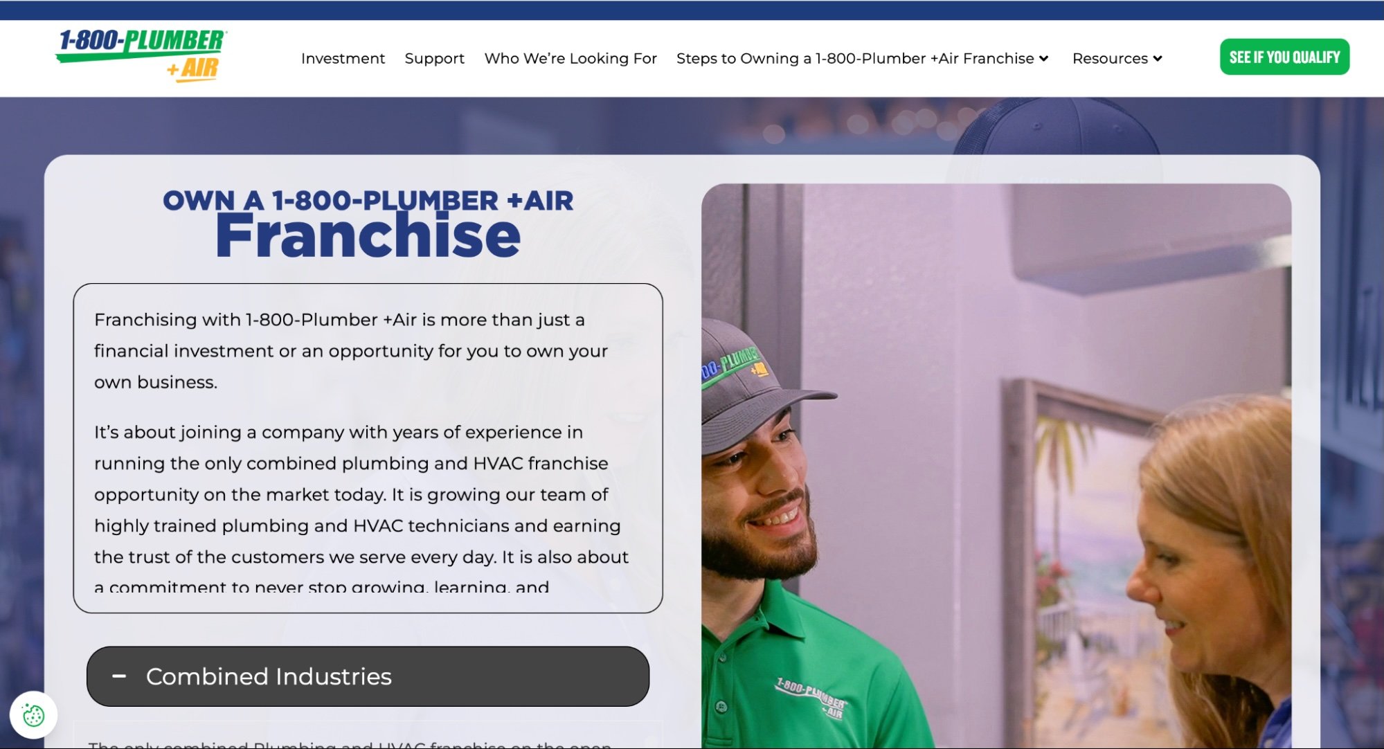 A screenshot of the website