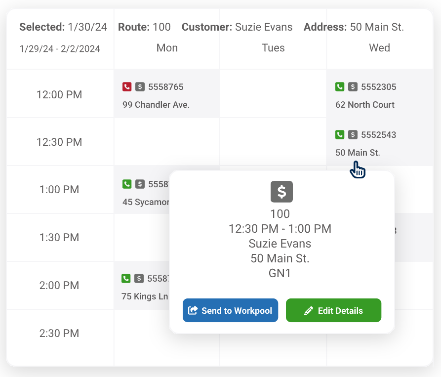 image of Real Green's weekly map