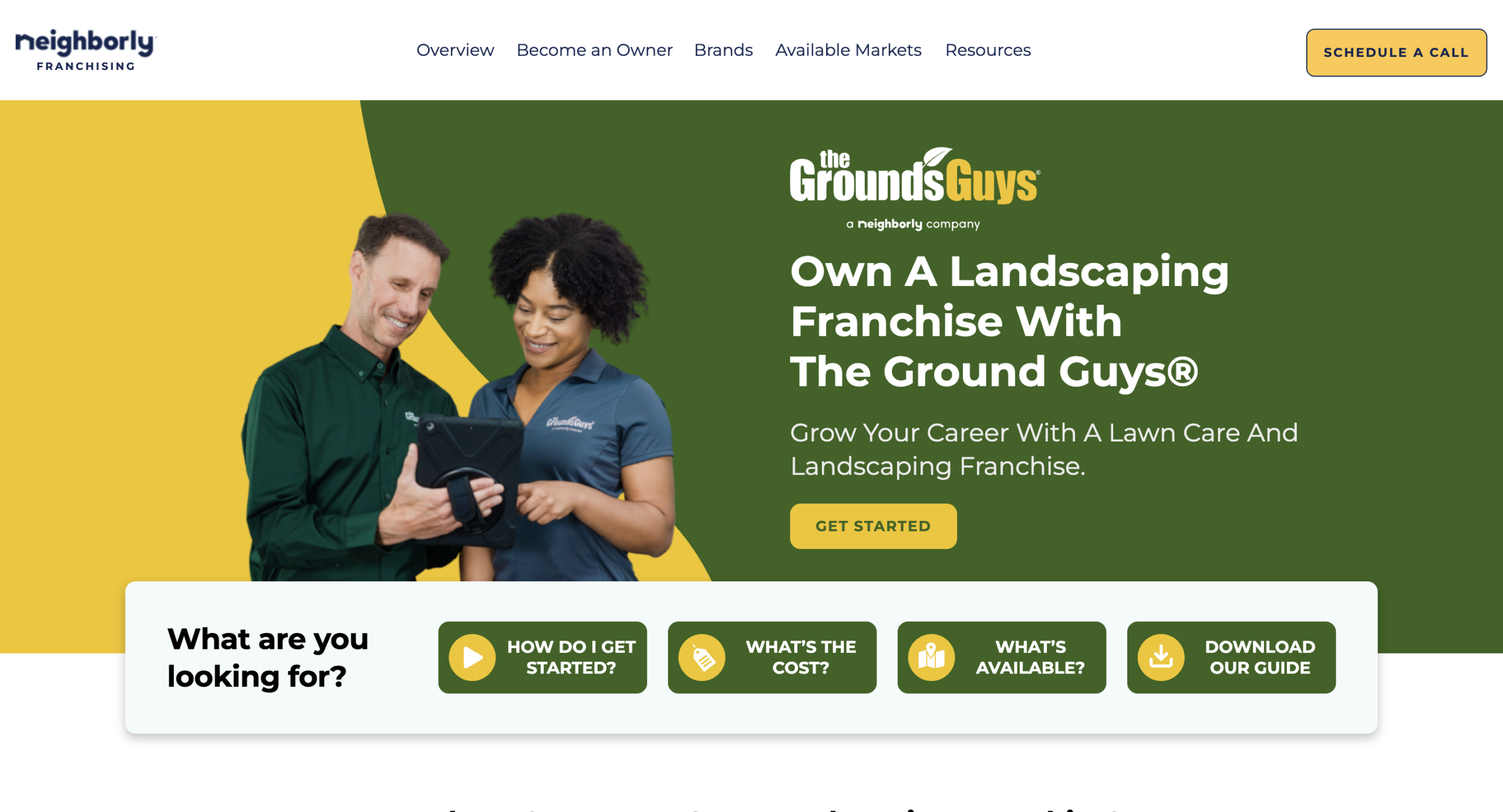 image of The Grounds Guys website