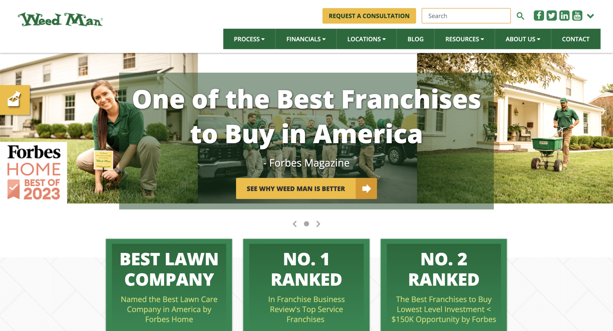 image of Weed Man Franchise website