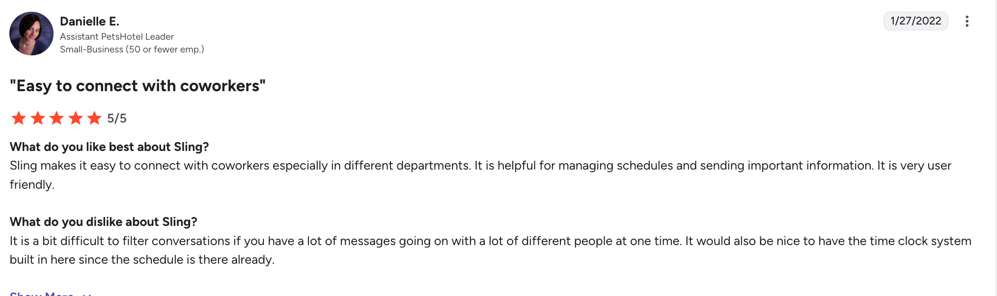 Favorable Sling review